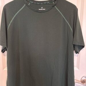 Tommy John Men's Forest Green Short Sleeve Crew Neck Shirt 2XL Lightweight